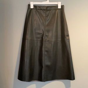H&M faux leather skirt